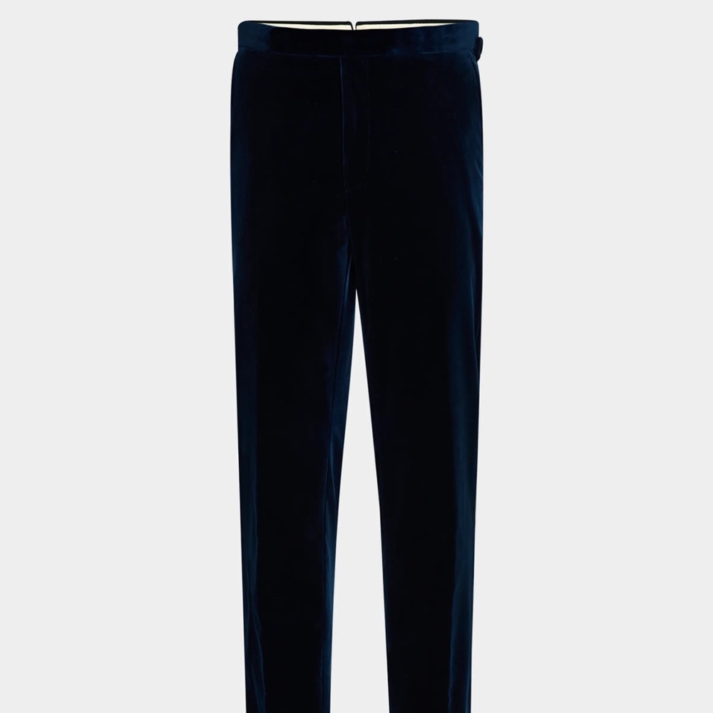 Ralph Lauren purple label Gregory hand tailored Velvet Trousers $595 sz38